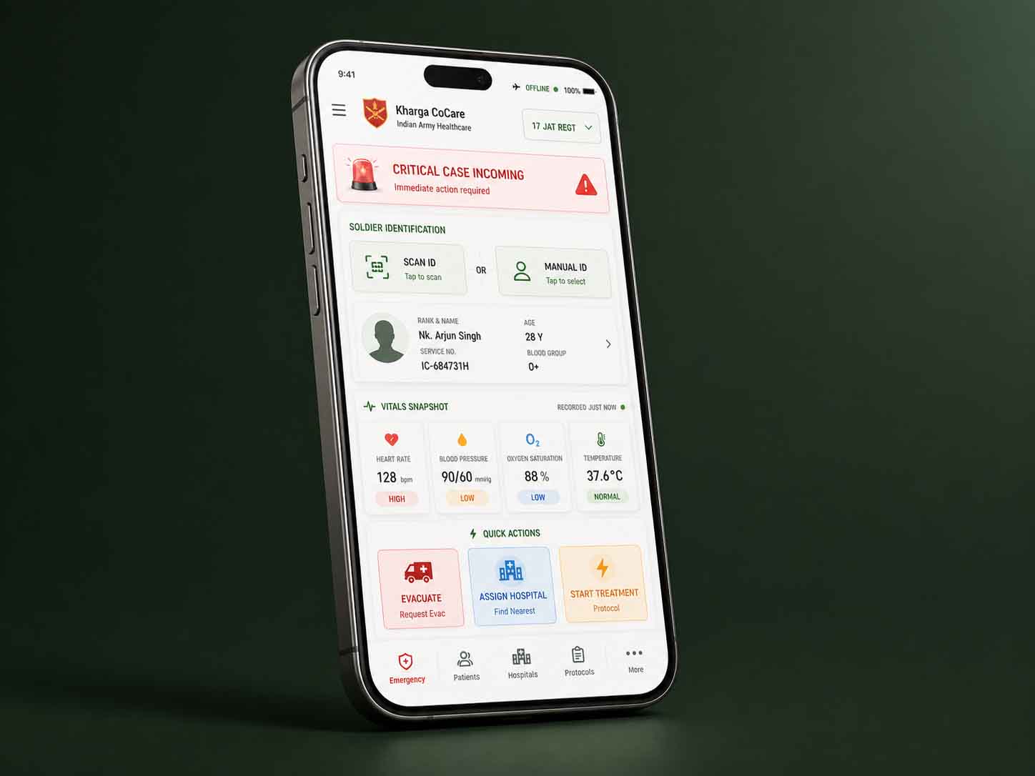 Kharga CoCare - Indian Army Healthcare App — project visual 3