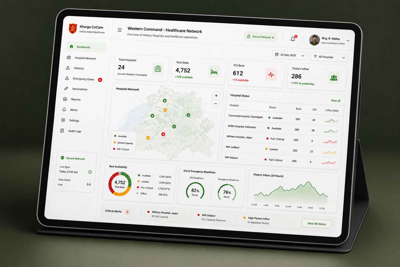 Kharga CoCare - Indian Army Healthcare App — project gallery image 5