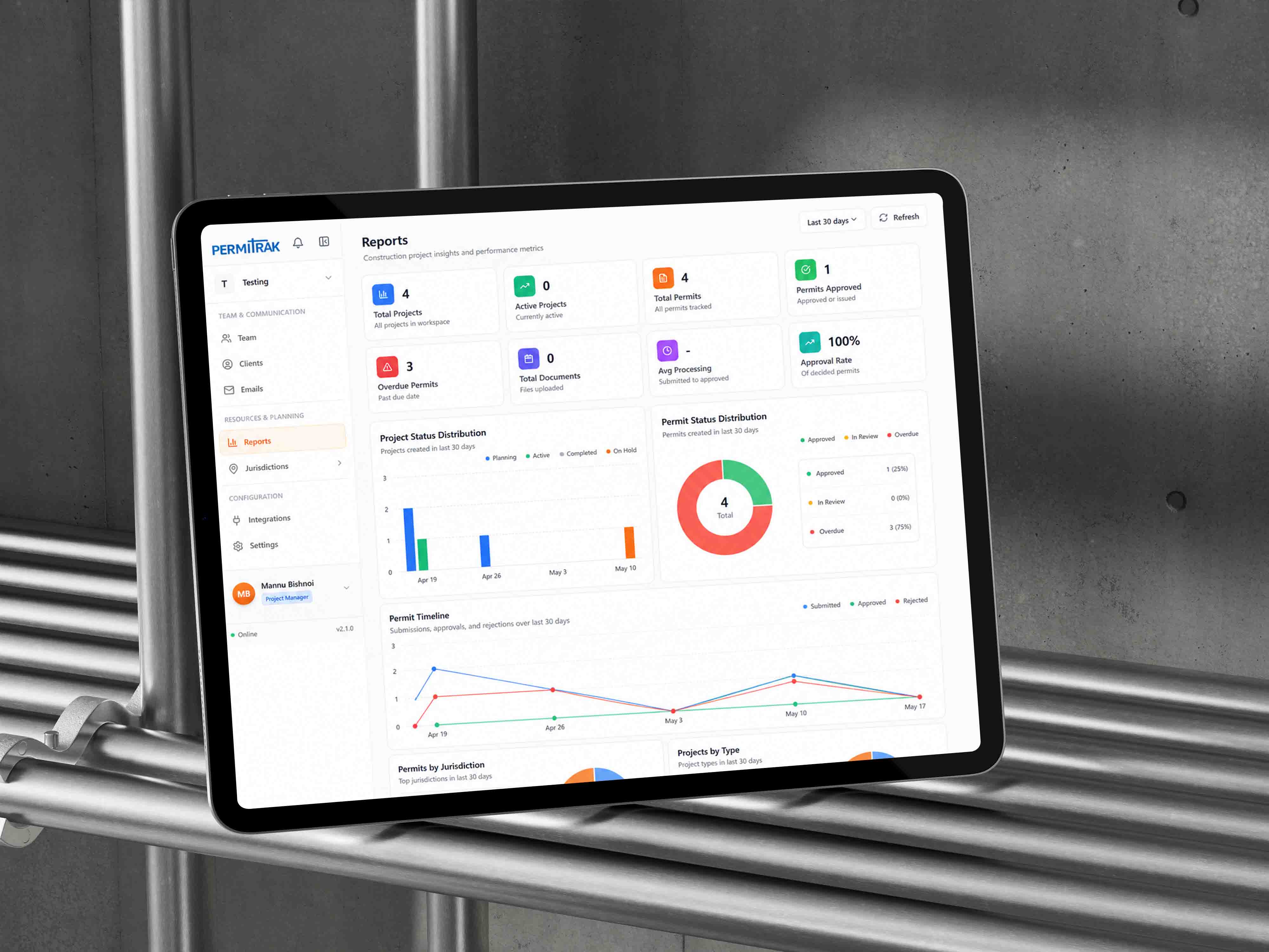 PermiTrak - AI Permit Management System product preview