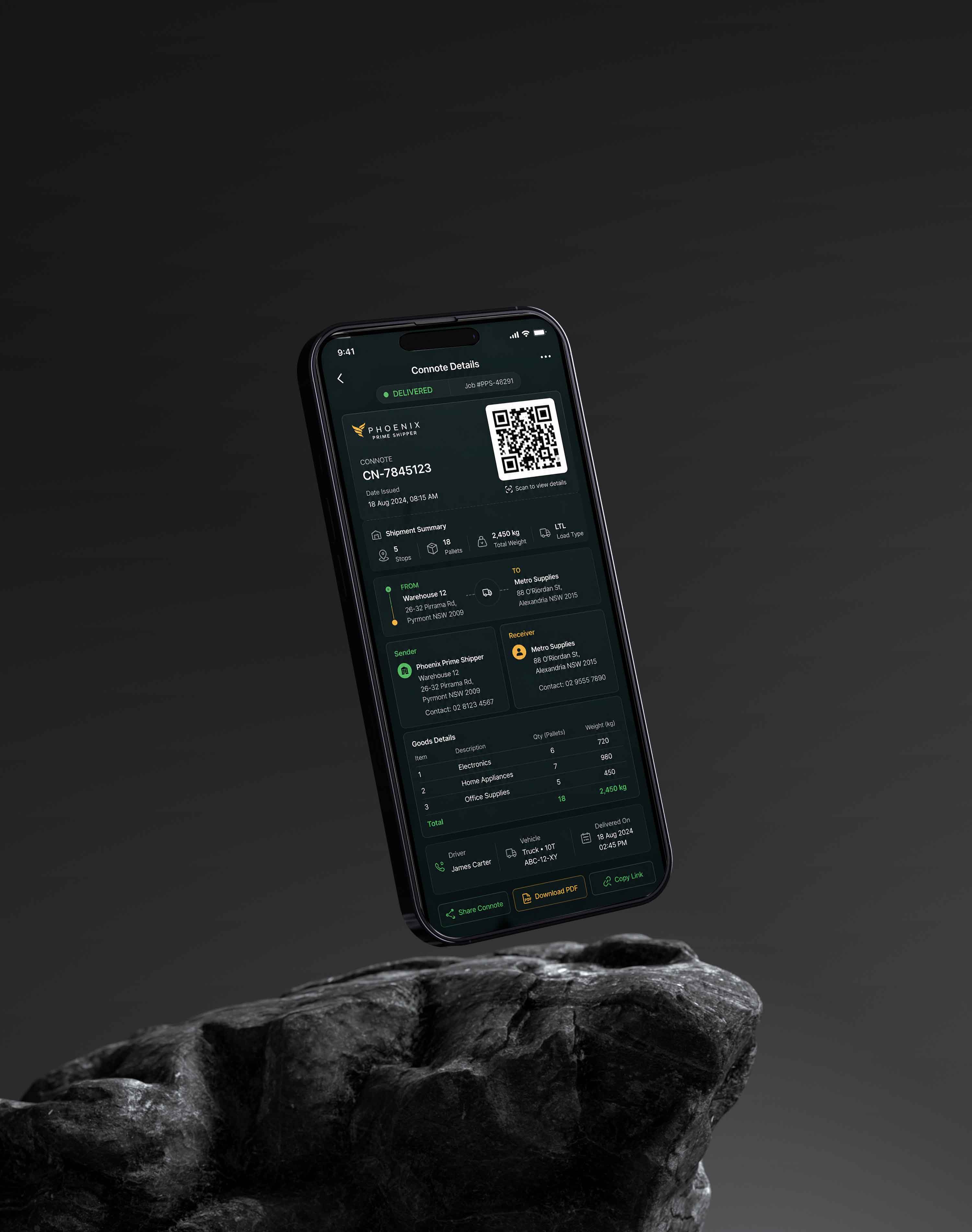 Phoenix Prime Shipper - Logistics Platform — project gallery image 4