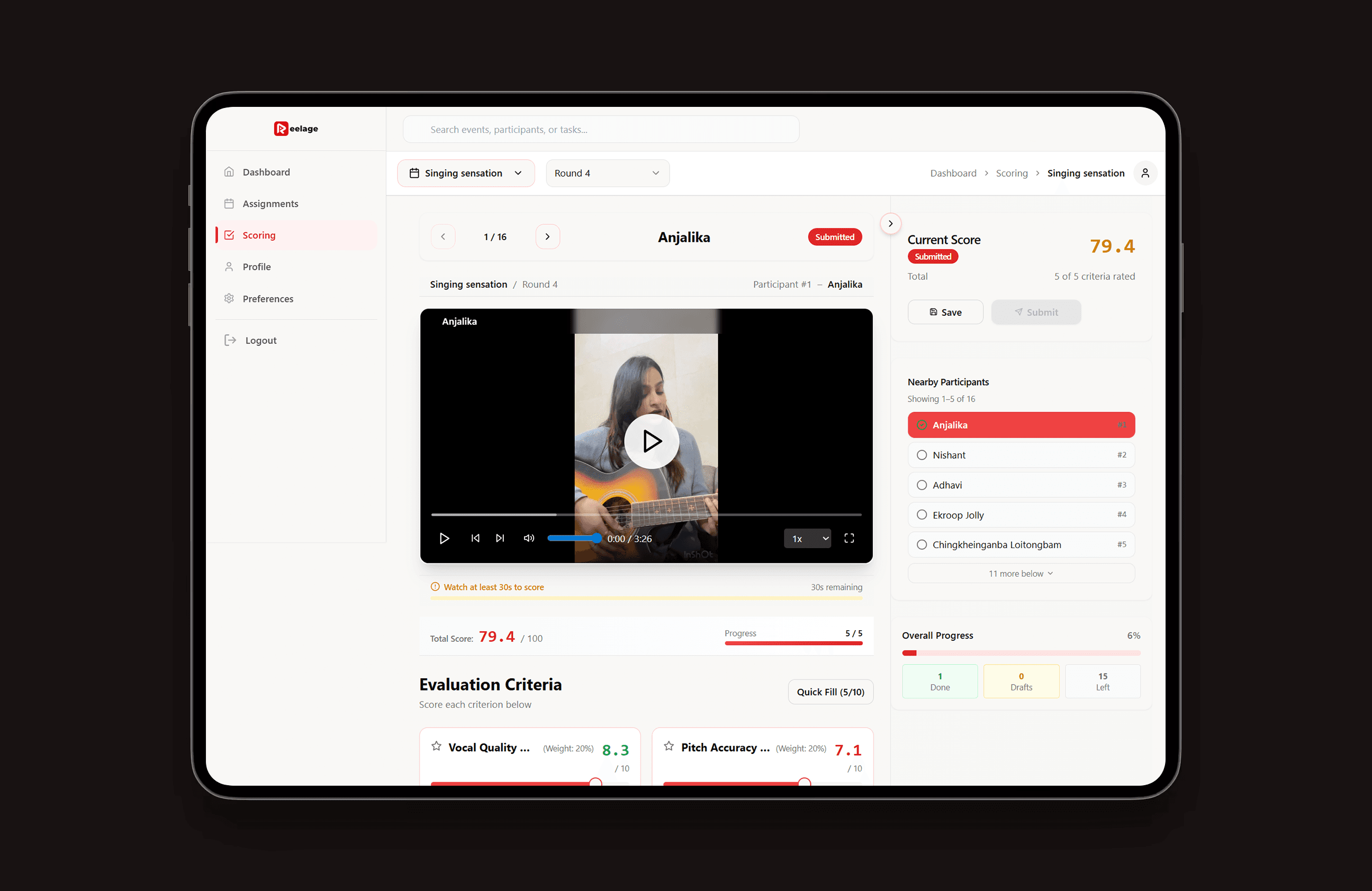Reelage - B2B Talent and Event Platform — project gallery image 6