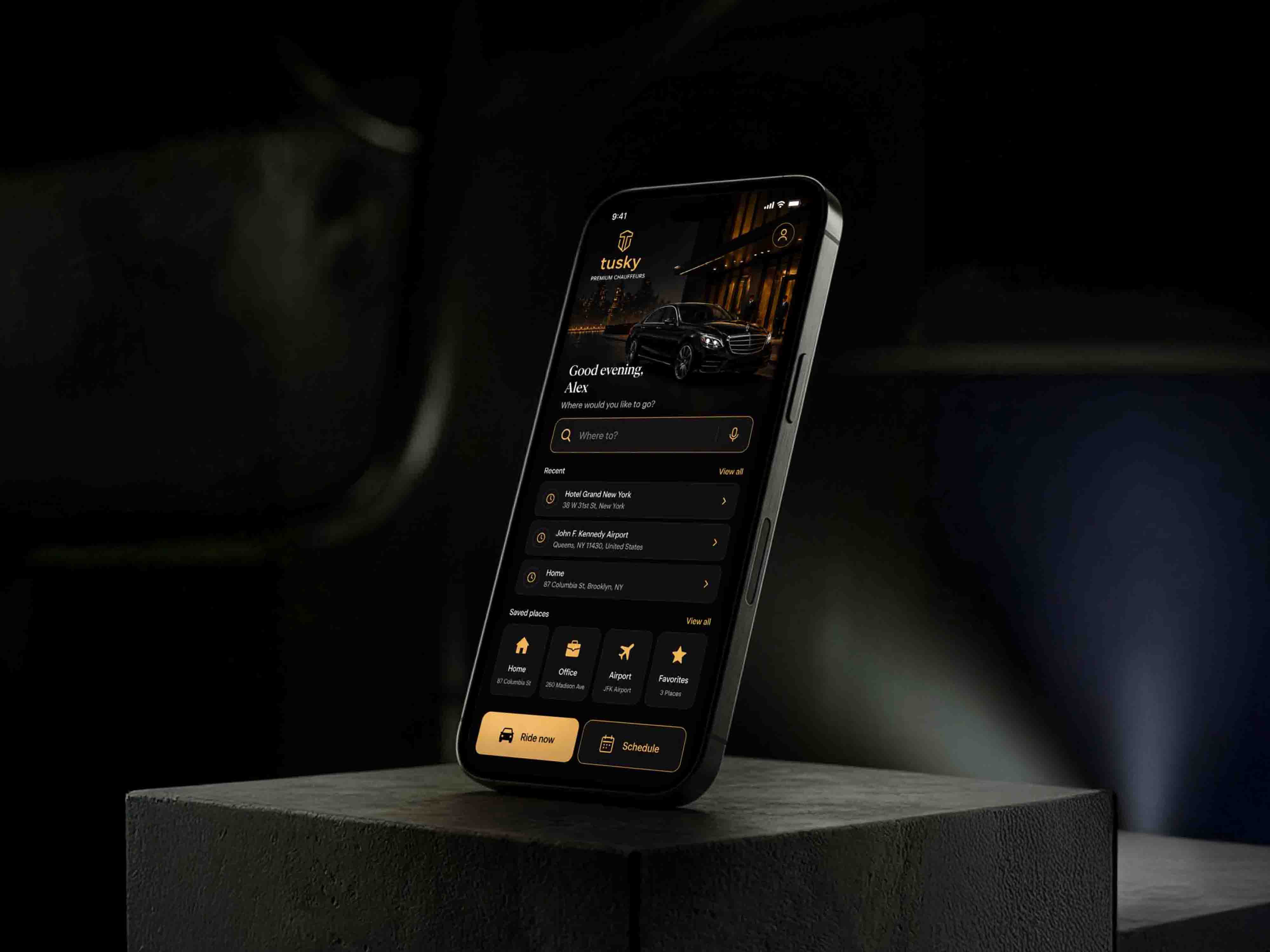 Tusky - Premium Chauffeur Booking App — project gallery image 4