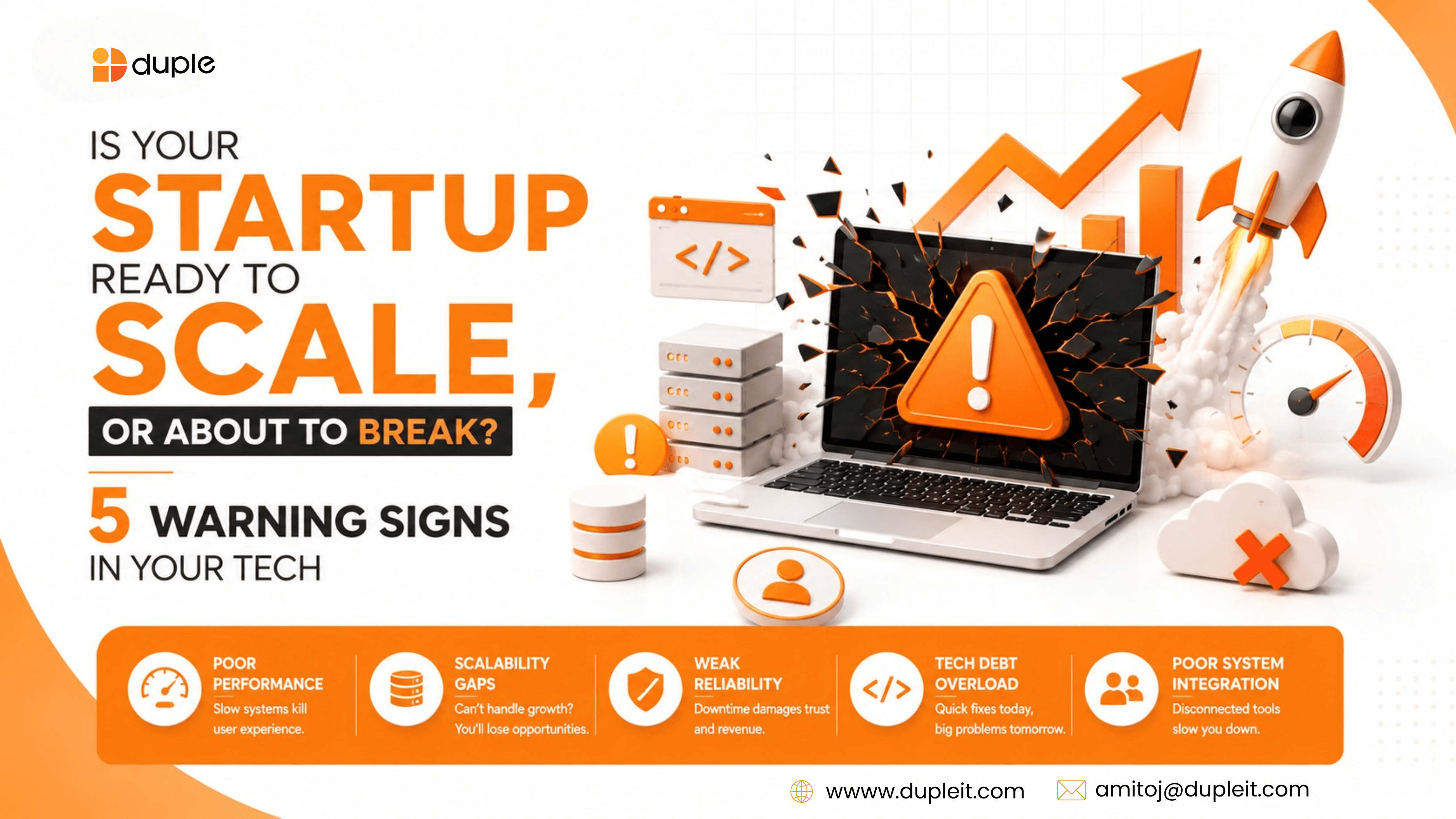 Is Your Startup Ready to Scale, Or About to Break? 5 Warning Signs in Your Tech