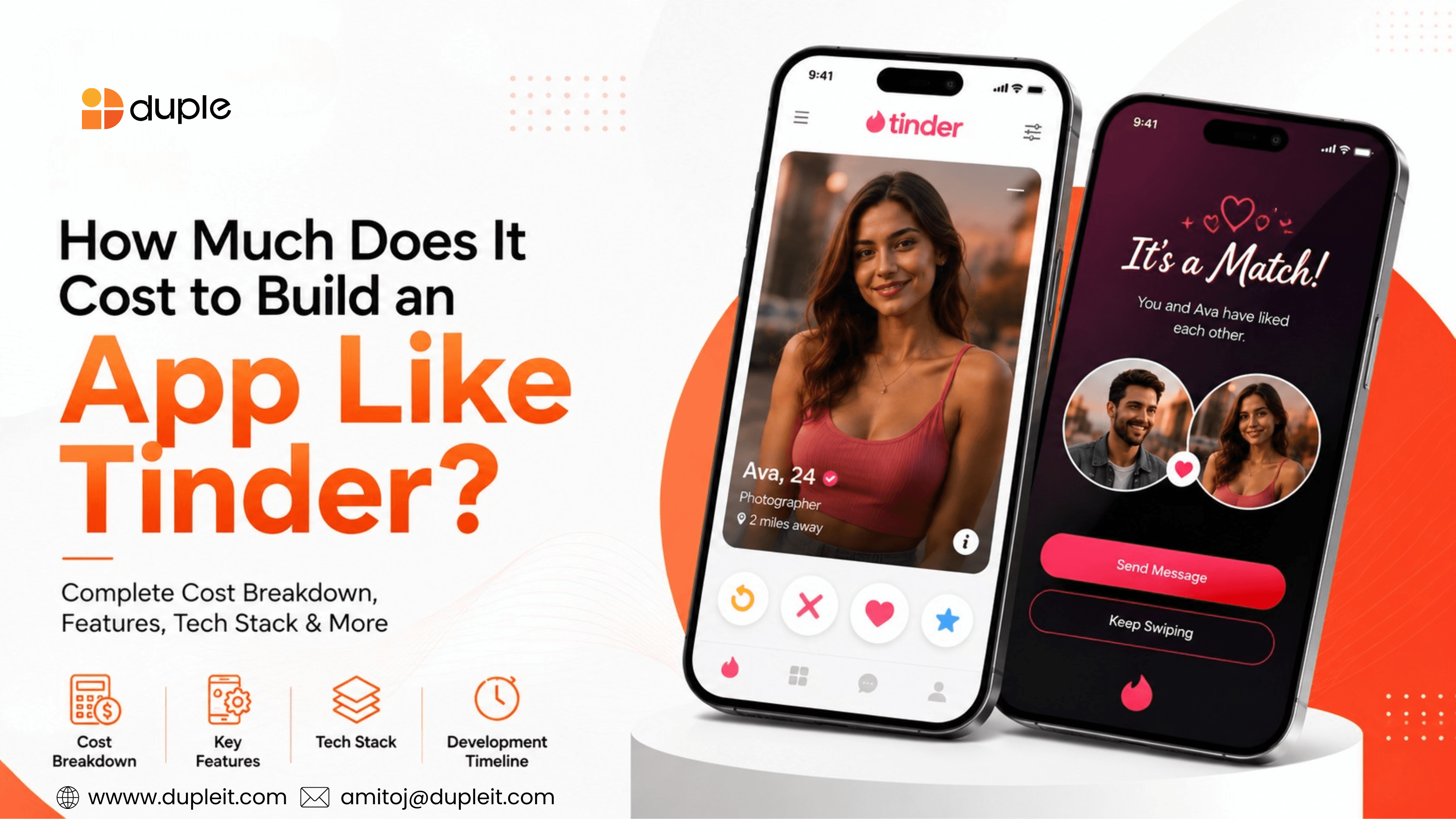 How Much Does It Cost to Build an App Like Tinder?
